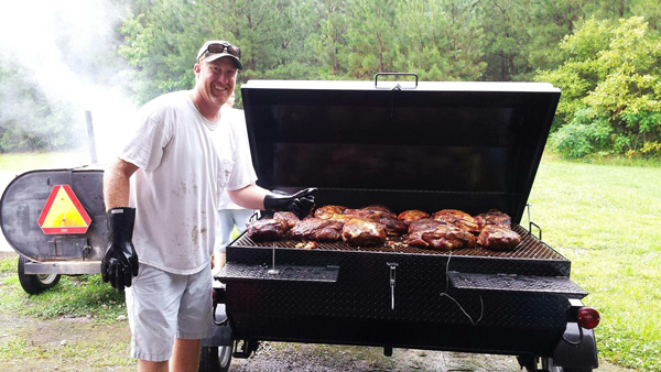 Brents first cook on his new Carolina Pig Cookers grill.