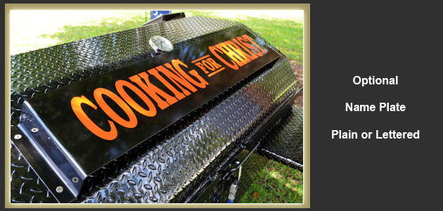 Add your name, favorite team, or business name to your custom cooker.
