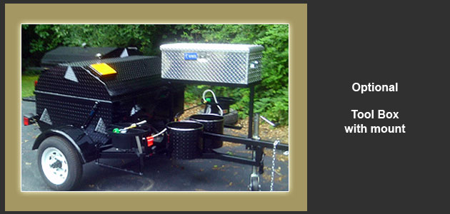 Add the optional tool box, and keep all those barbecue tools close at hand, and under lock and key.