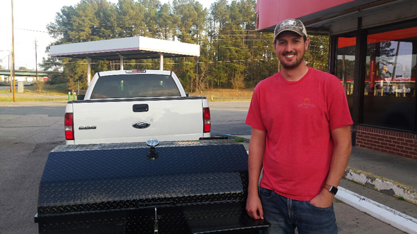 Ryan, Greensboro, North Carolina, gets his cooker.