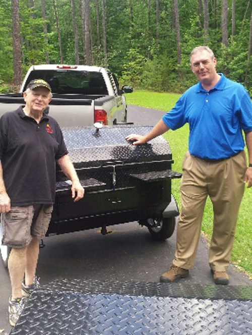 Jimmy, new Carolina Pig Cooker owner.