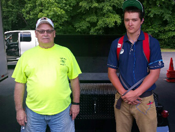 Namozine Volunteer Fire and EMS, new Carolina Pig Cooker owners.