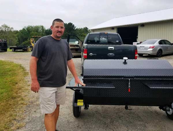 Randall W, new owner of a Carolina Pig Cookers grill.