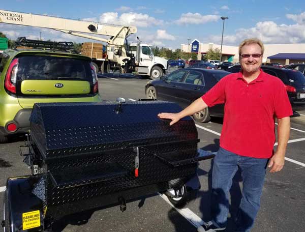 New Carolina Pig Cookers grill owner, Tim G. of Chapel Hill, NC.