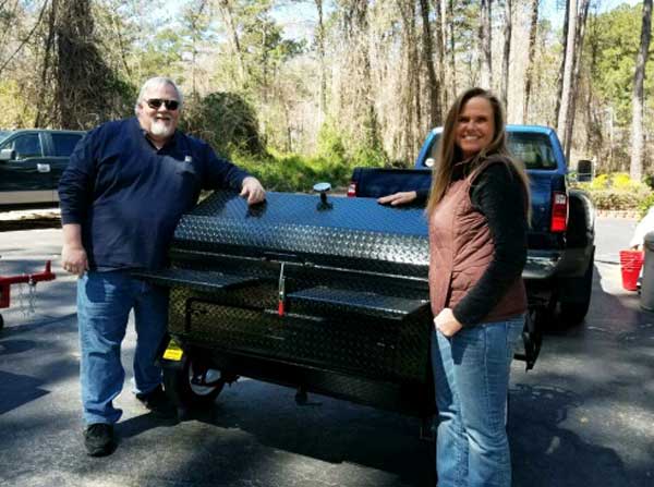 Tommy A with his new cooker.