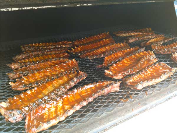 KeithT, cooking ribs.